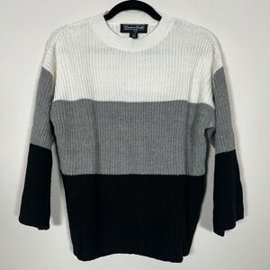 NWOT Brittany Humble Colorblock Cableknit Sweater XS